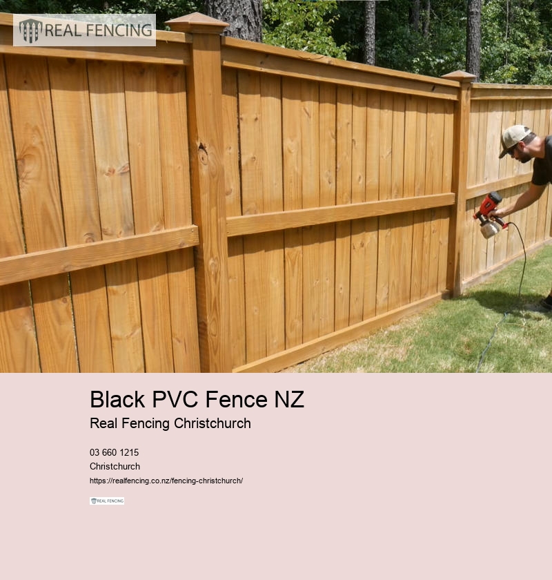 Black PVC Fence NZ