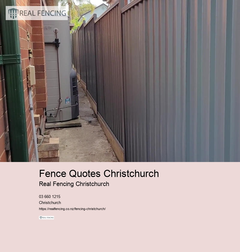 Fence Quotes Christchurch