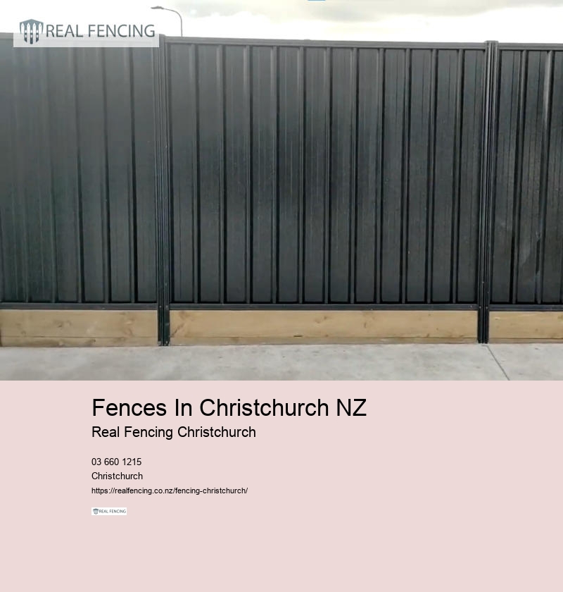 steel fence christchurch