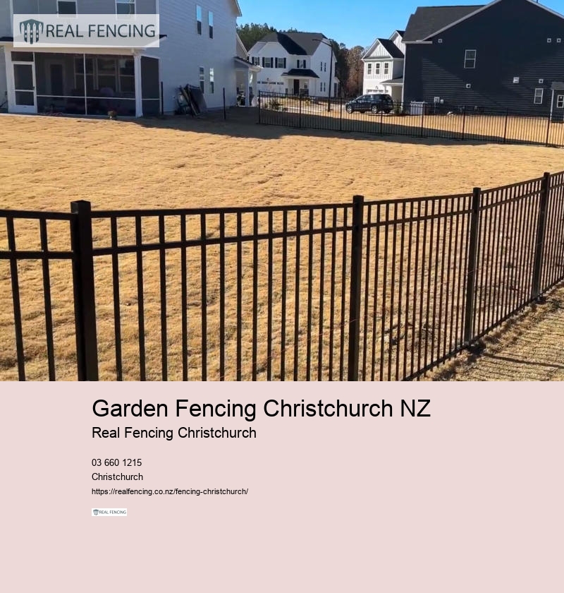 Garden Fencing Christchurch NZ