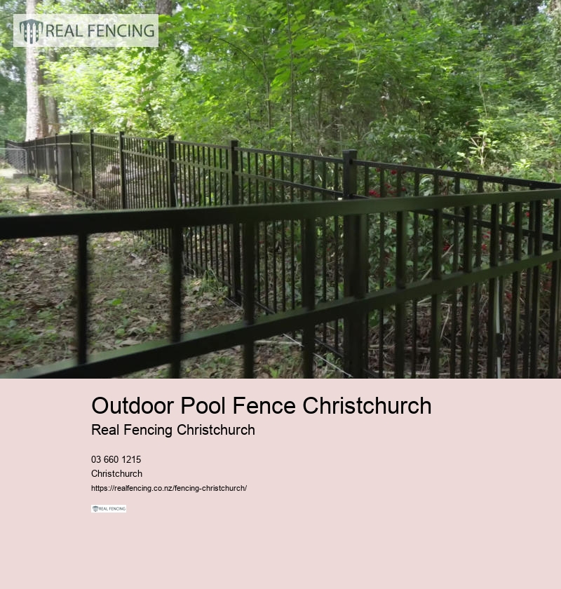 Outdoor Pool Fence Christchurch