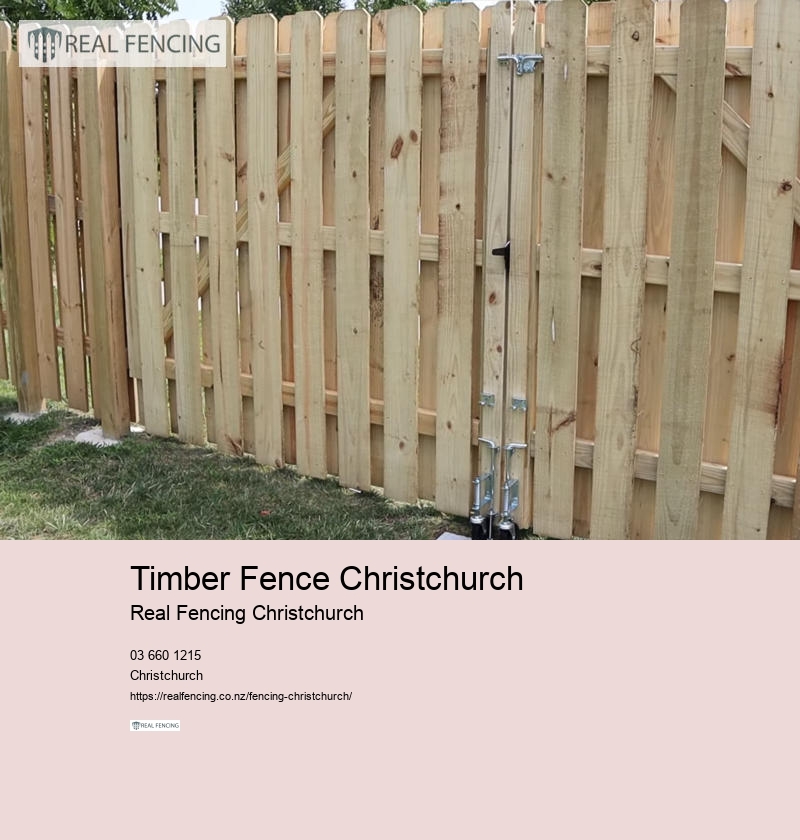 Timber Fence Christchurch