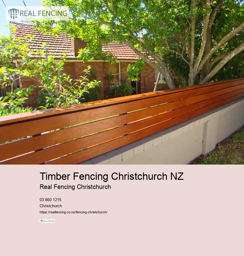 Timber Fencing Christchurch NZ