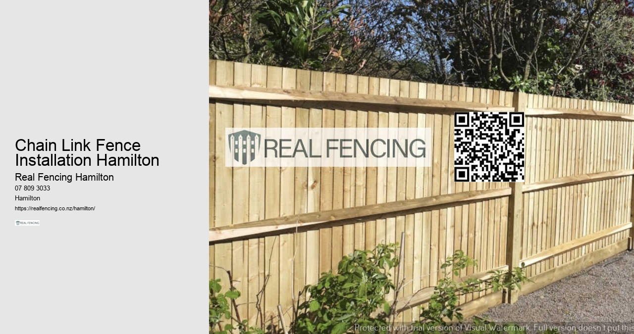 Chain Link Fence Installation Hamilton