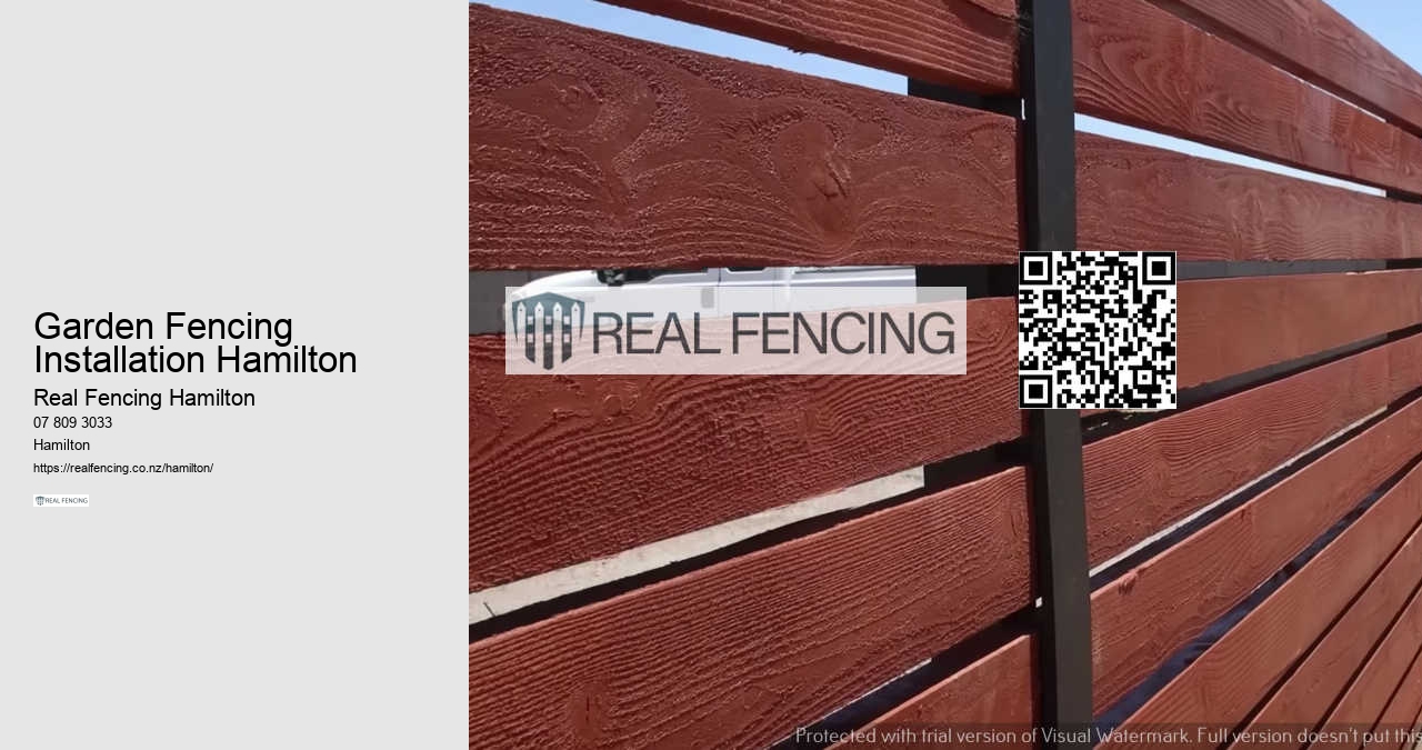 Garden Fencing Installation Hamilton