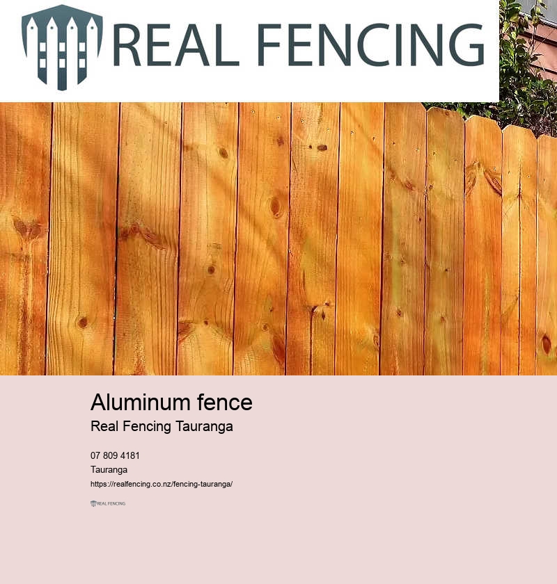 Aluminum fence