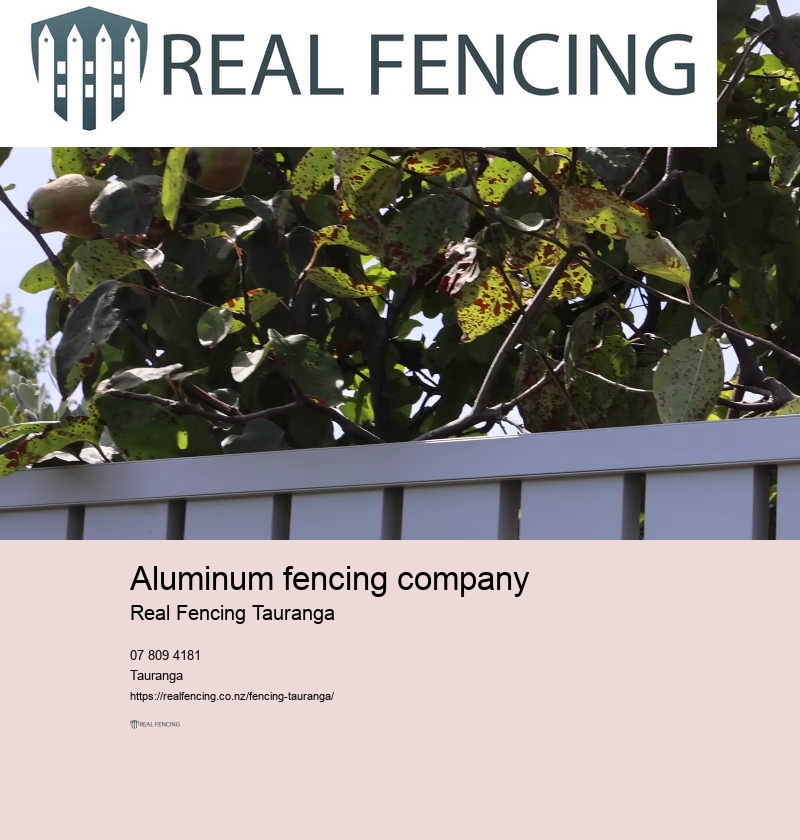 Aluminum fencing company