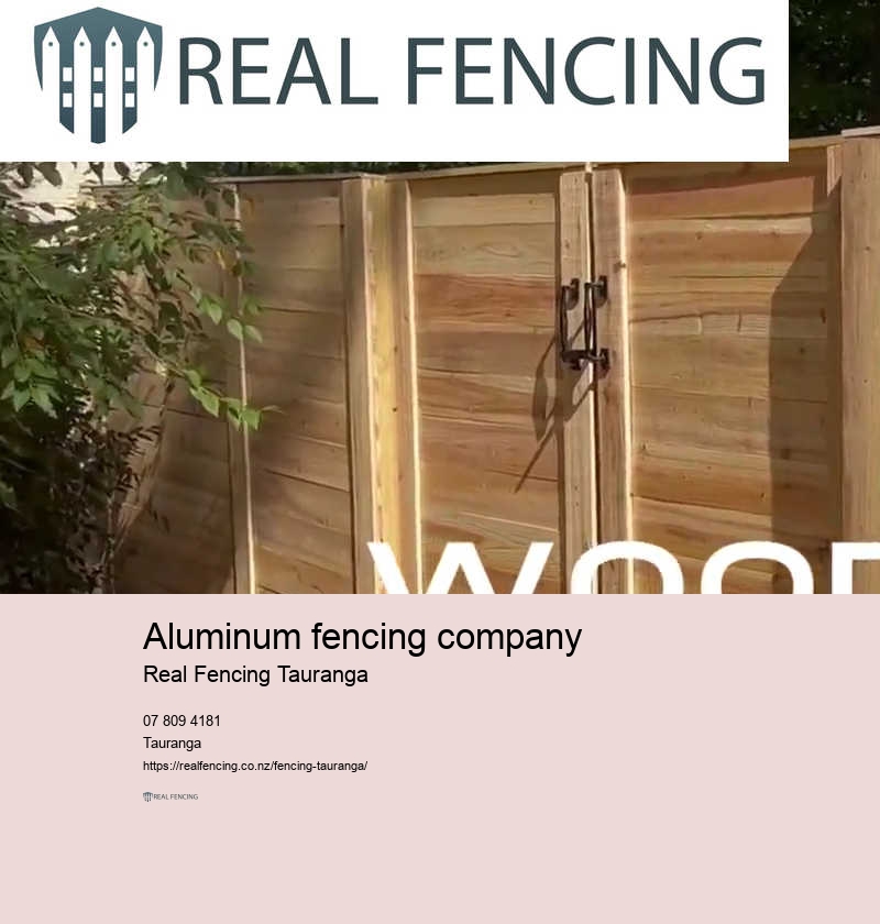 Aluminium fencing