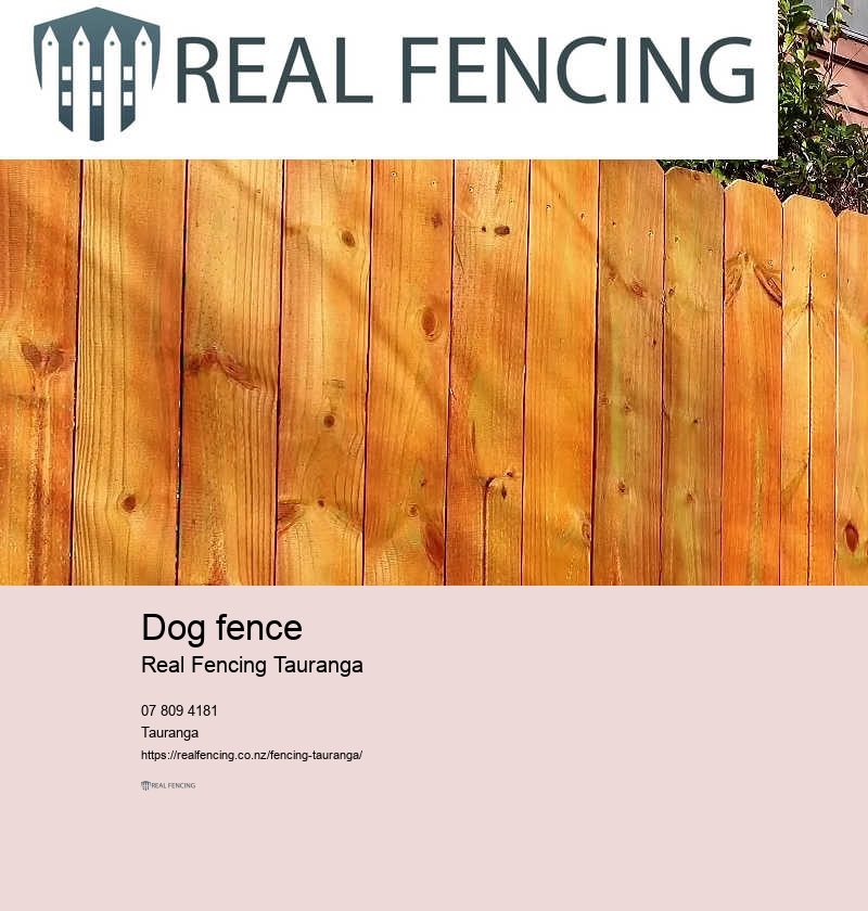 Dog fence