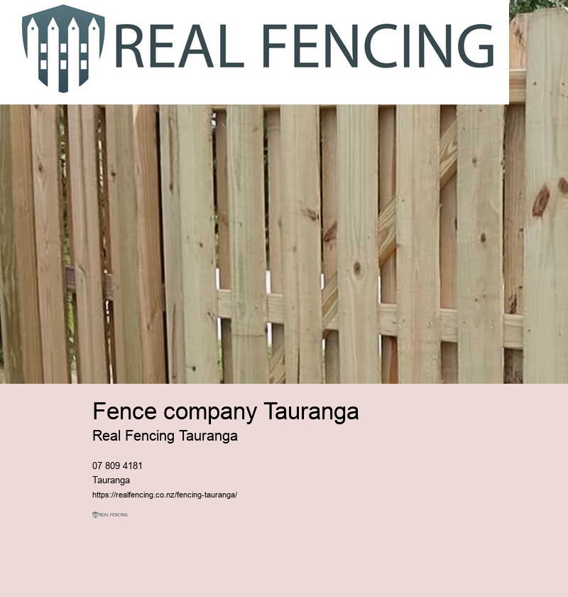 Tauranga timber fencing