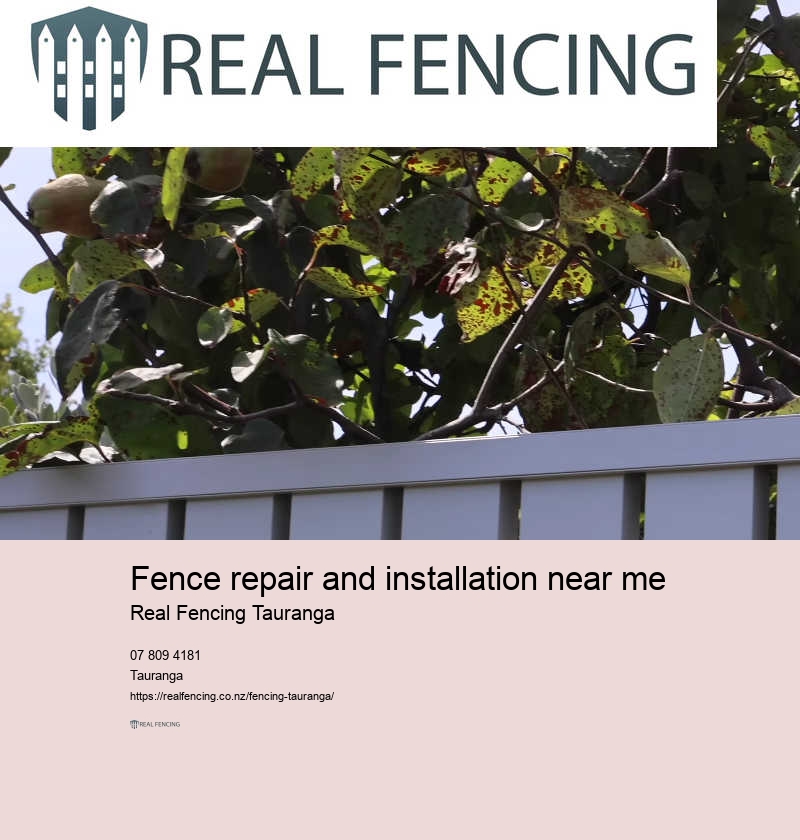 Fence repair and installation near me