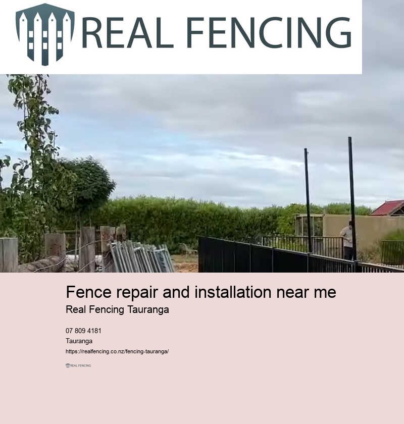 Tauranga fence contractor