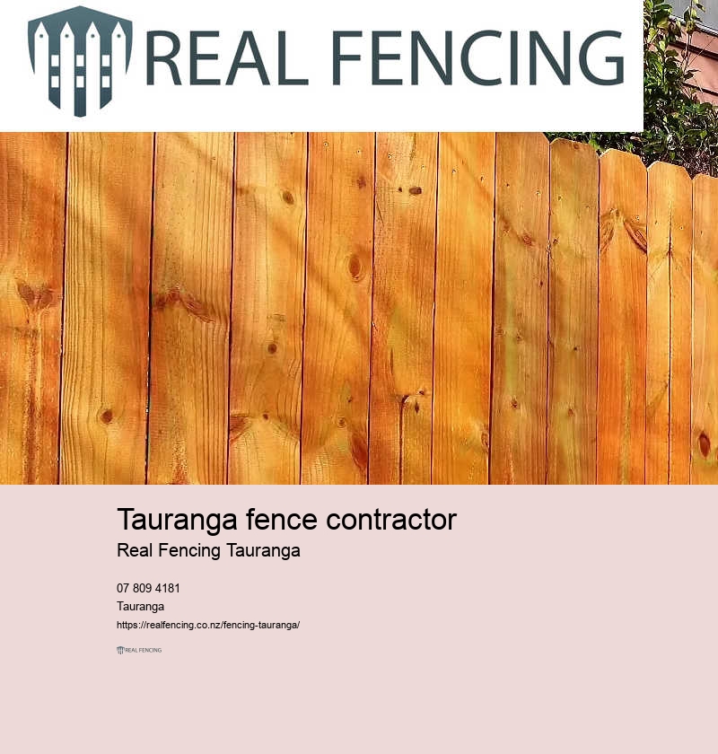 Tauranga fence contractor