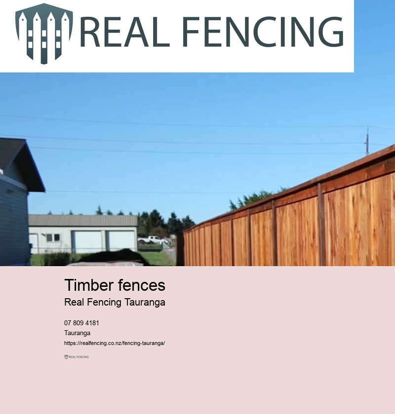 Timber fencing