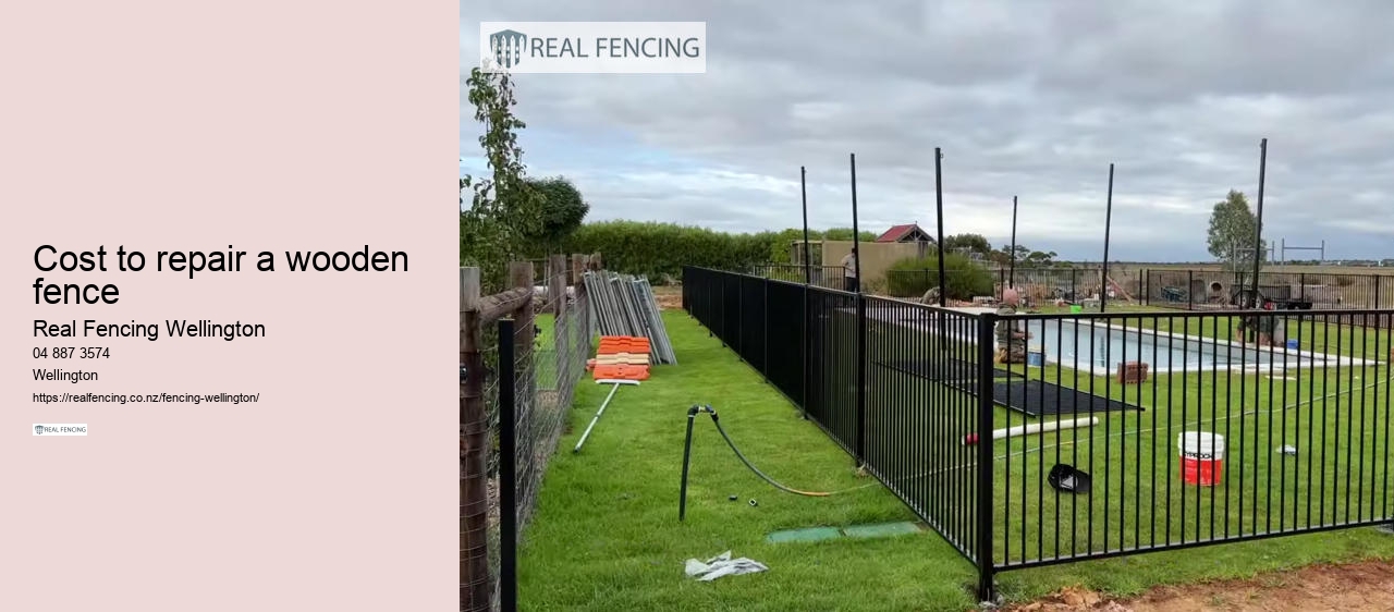 cost to repair a wooden fence