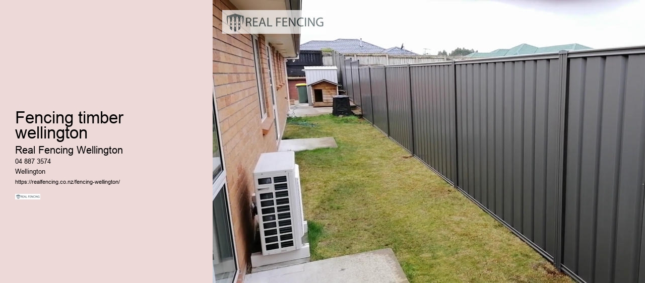 fencing timber wellington