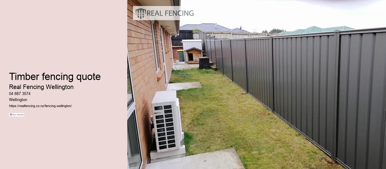 timber fencing quote